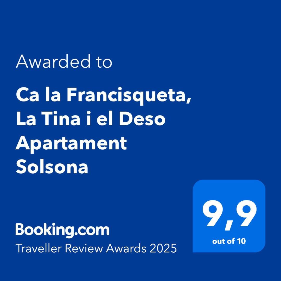 Ca La Francisqueta, La Tina I El Deso Apartament 索尔索纳 外观 照片